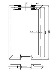 Ручка-скоба HC-0926-25/300-INOX #173369